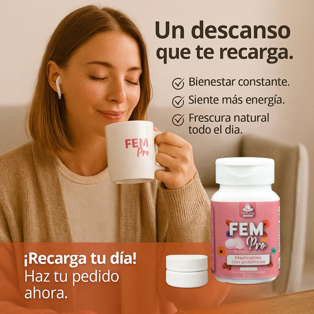 FemPro Probiótico Vaginal Masticable