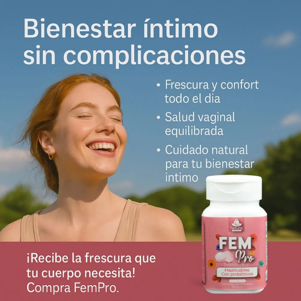 FemPro Probiótico Vaginal Masticable